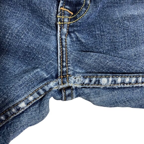 GRLFRND women's jeans 26 US 2 blue medium wash Candice skinny jeans raw hem - Picture 8 of 12